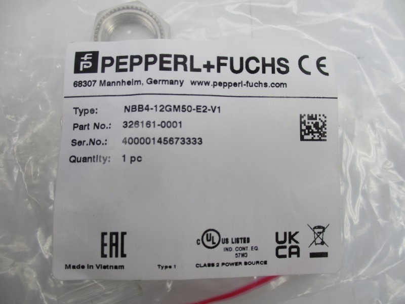 PEPPERL+FUCHS NBB4-12GM50-E2-V1 326161-0001 NSMP
