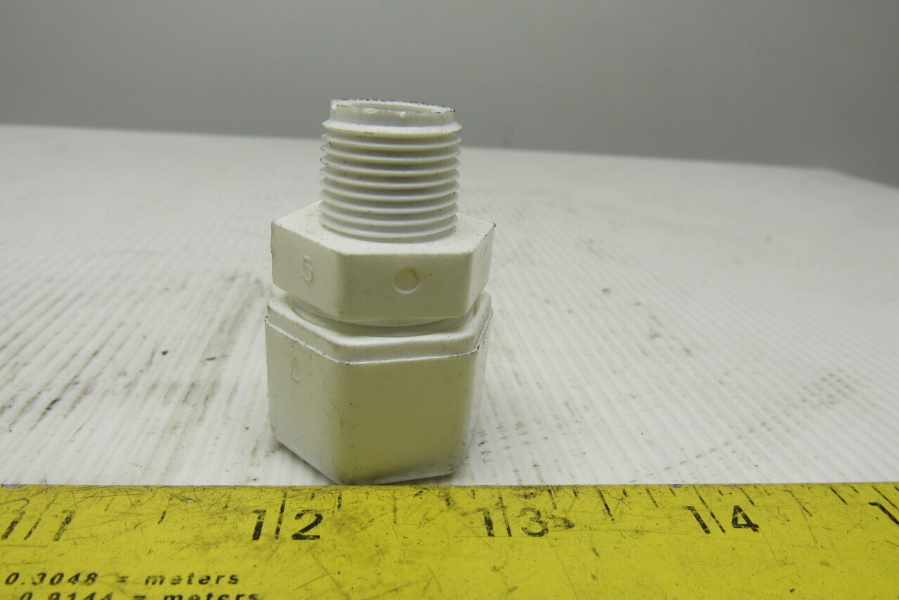 Parflex W8MC6 1/2″ Nylon Compression Tube To 3/8″ Pipe Fittings Lot Of 10