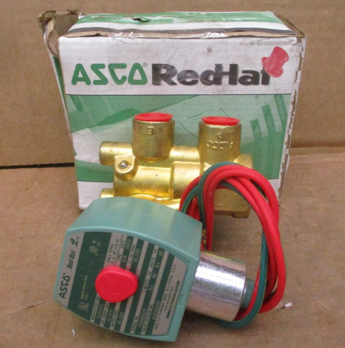 ASCO Red Hat 8321G002 Valve 3-Way 3/8 In Pipe 49679HI