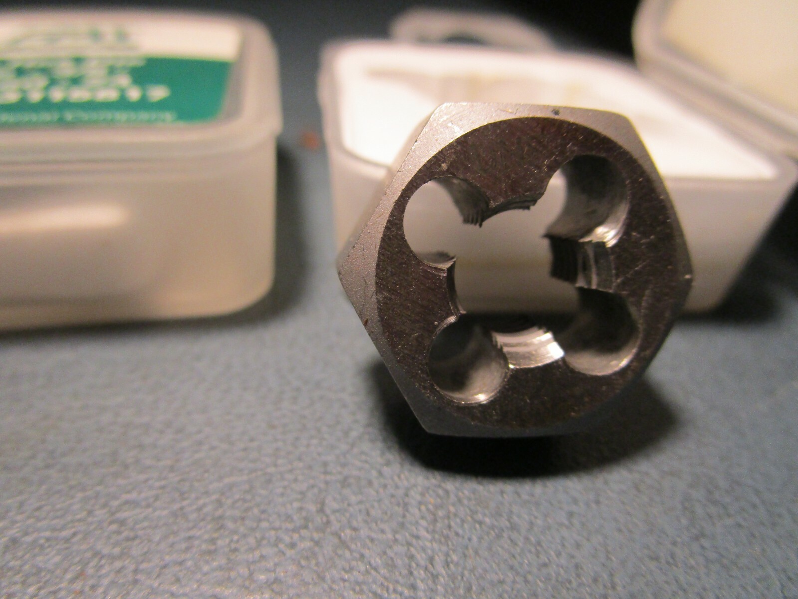 (2) 3/8″-24 x 25/32″ Carbon Steel Bright Finish Hex Die