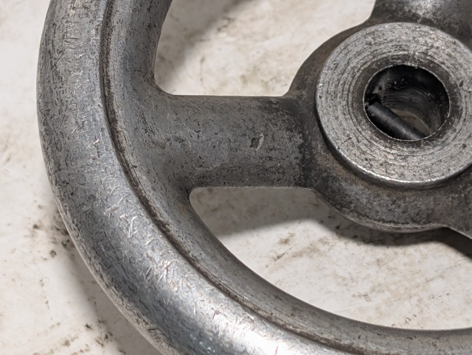 C+H 120 Spoked Handwheel, Three Spokes, Central Bore, Heavy Duty, Central Bore
