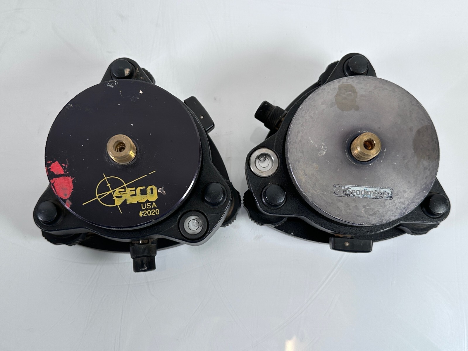 Geodimeter Prism Holder Target Pair Wild Tribrach, w/ Case