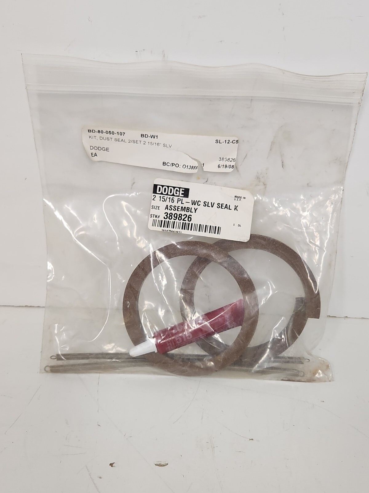 NEW OLD STOCK! DODGE 2-15/16″ SEAL KIT ASSEMBLY 389826