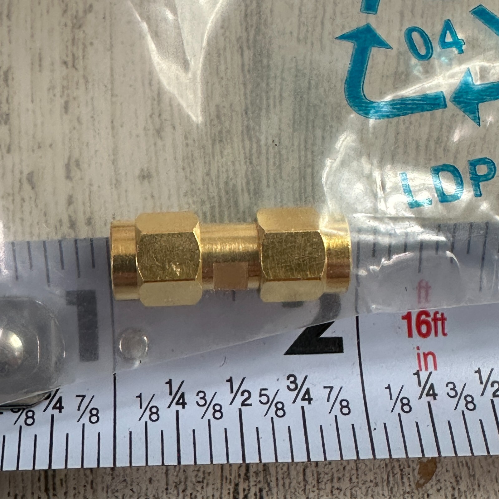 Amphenol RF 132168 SMA Plug to SMA Plug Adapter 50 Ohm Straight Connector