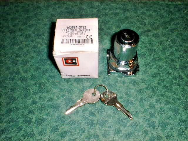 Cutler-Hammer 2 Position Non-Maintained Key Switch # 10250T15712 (27931-G6)