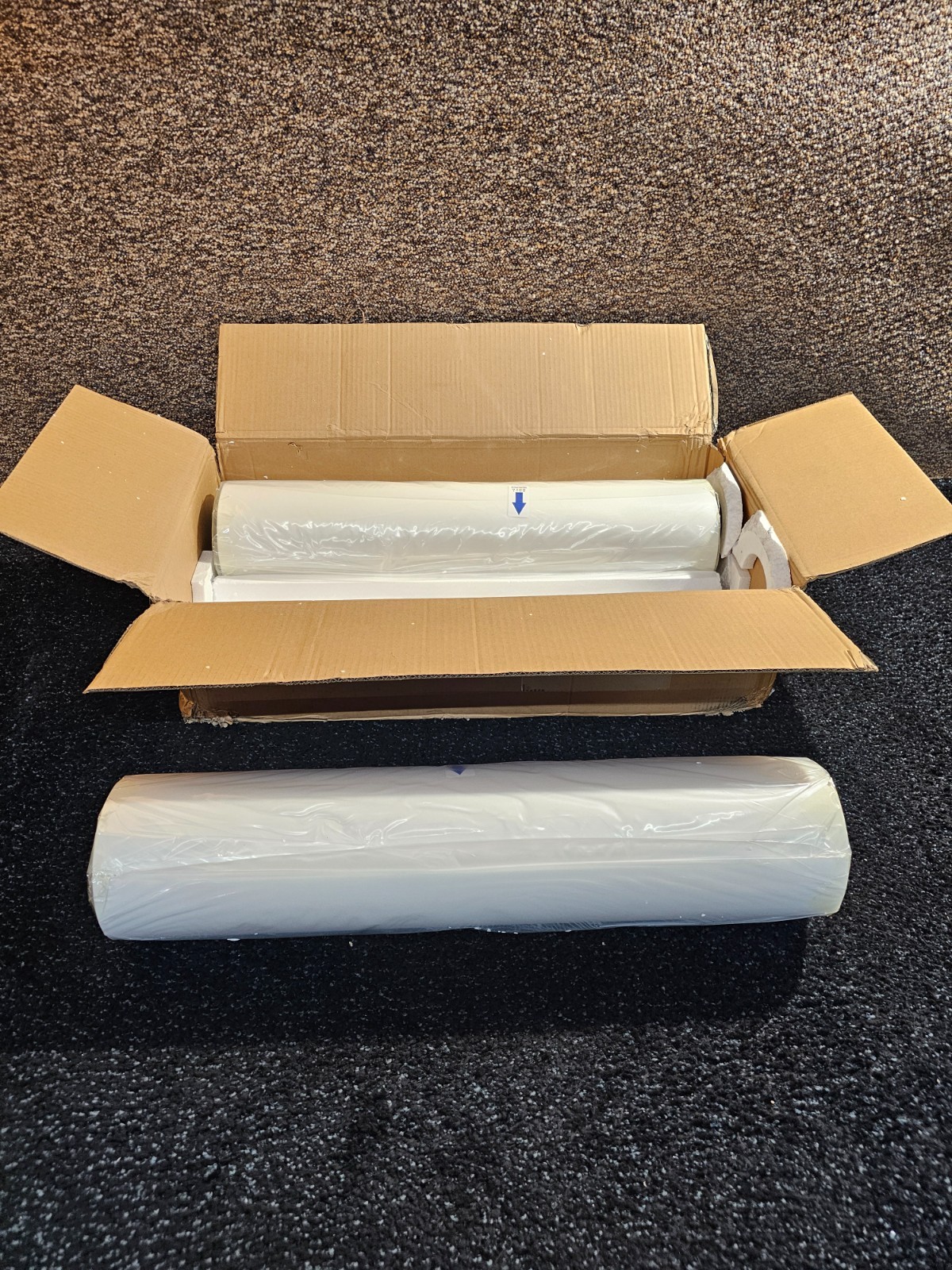 (QTY 2) Inkesh Double Matte Hot Peel DTF Film 24”X 328′ (60 cm x 100m)