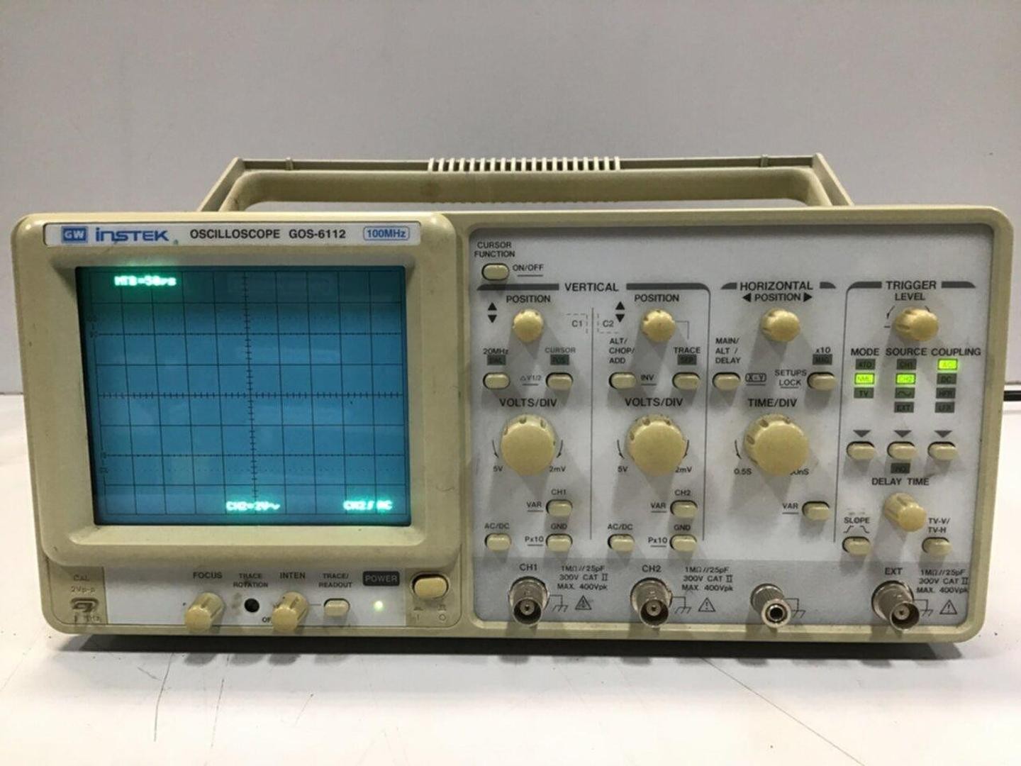 GW INSTEK Oscilloscope GOS-6112 Used #119527