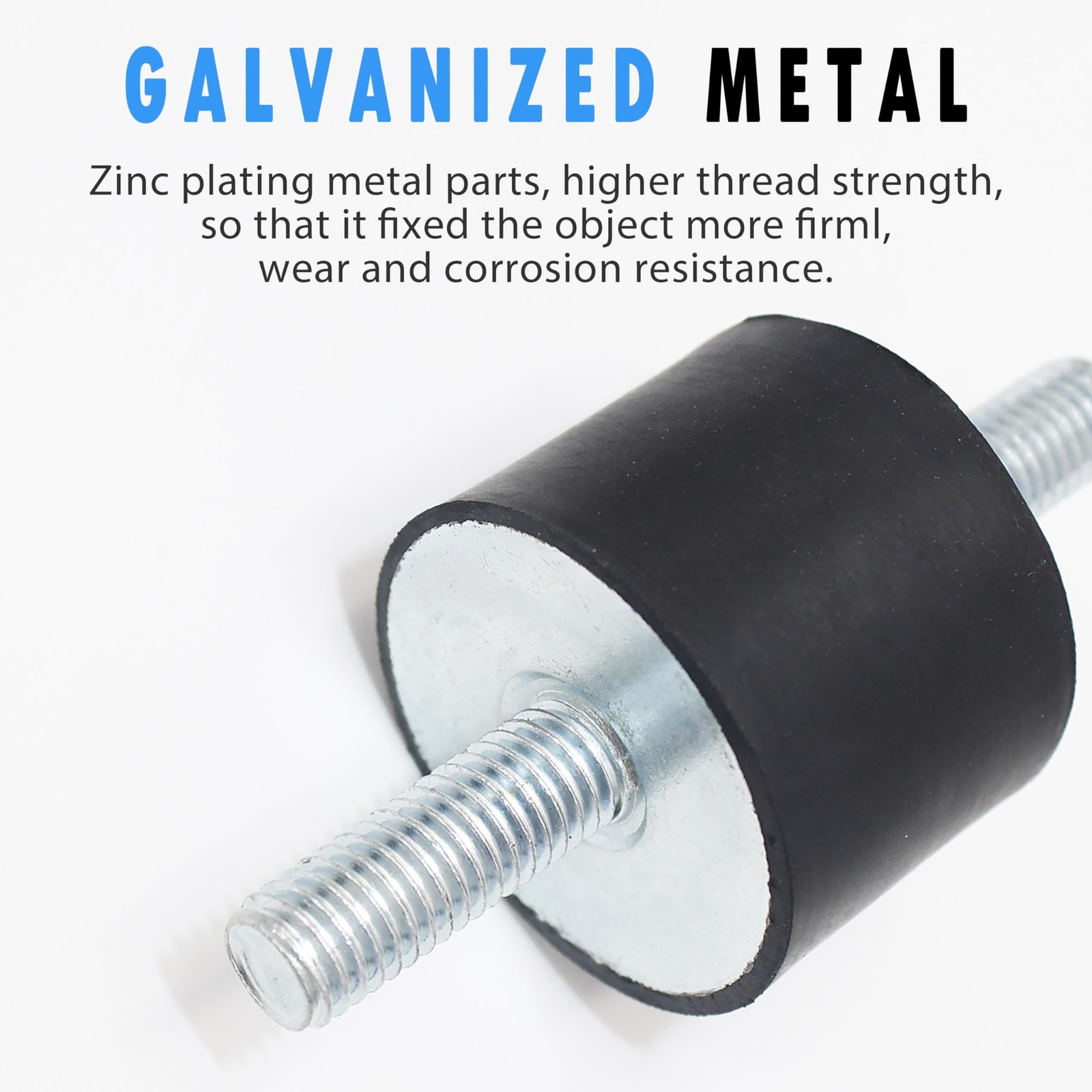 M6x18mm Rubber Studs Shock Absorber Anti-Vibration Isolator Mounts, 20x15mm R…