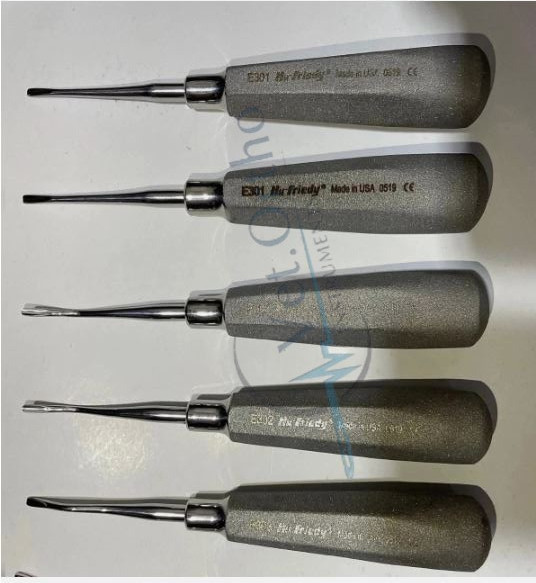 HU Friedy Elevator Combo Lot of 6 PCs No 301 302 303 Apexo E301 E302 E303