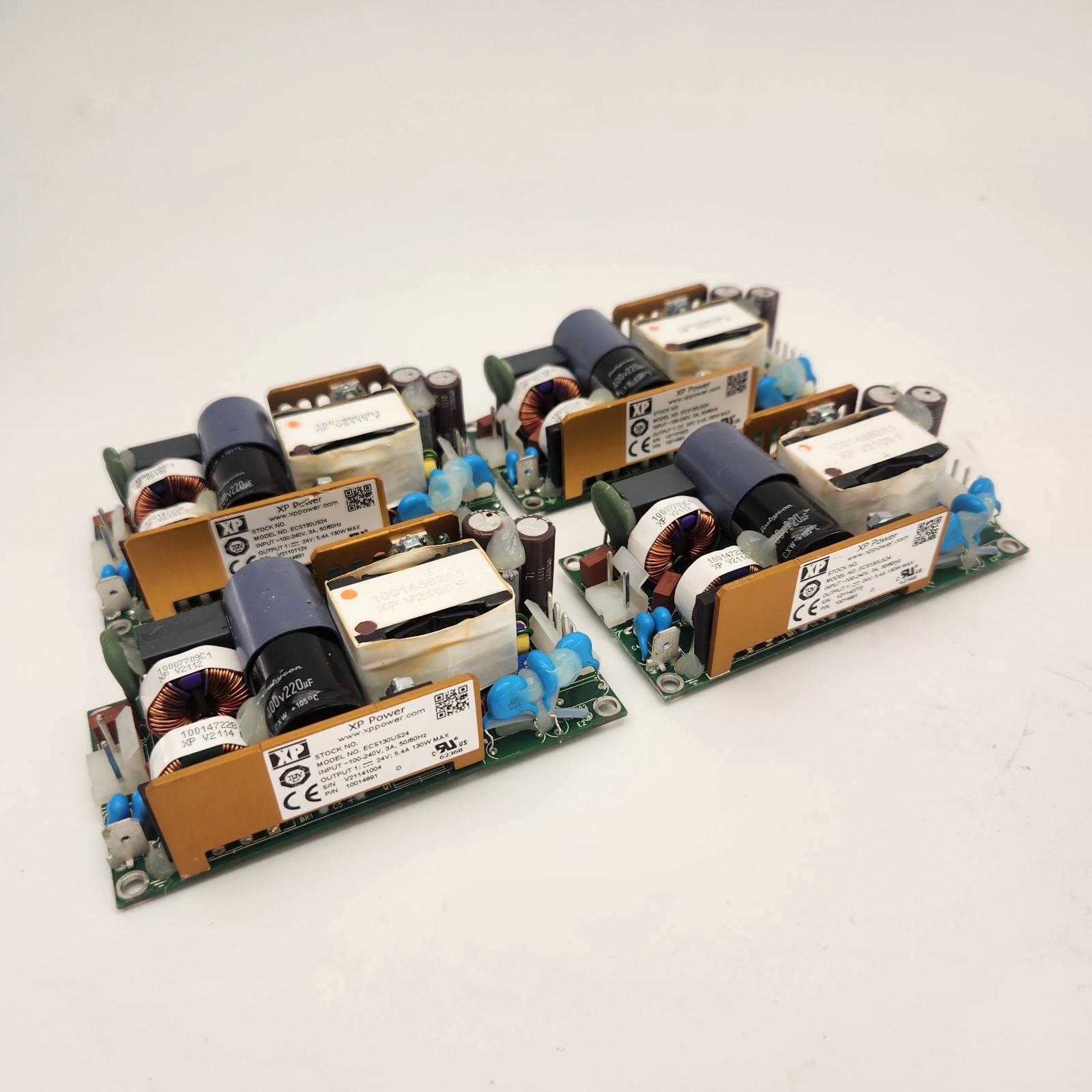 (Lot of 4) XP Power ECS130US24 24V 5.4A AC DC Power Supply | Untested