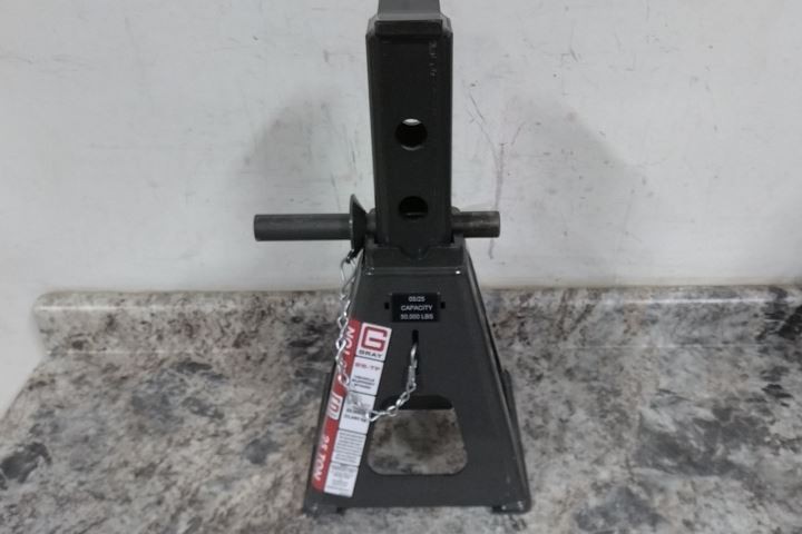Gray 25TF Stands 2 Pk 25 Ton Load Cap 20 In Max Extended Height Jack Stand