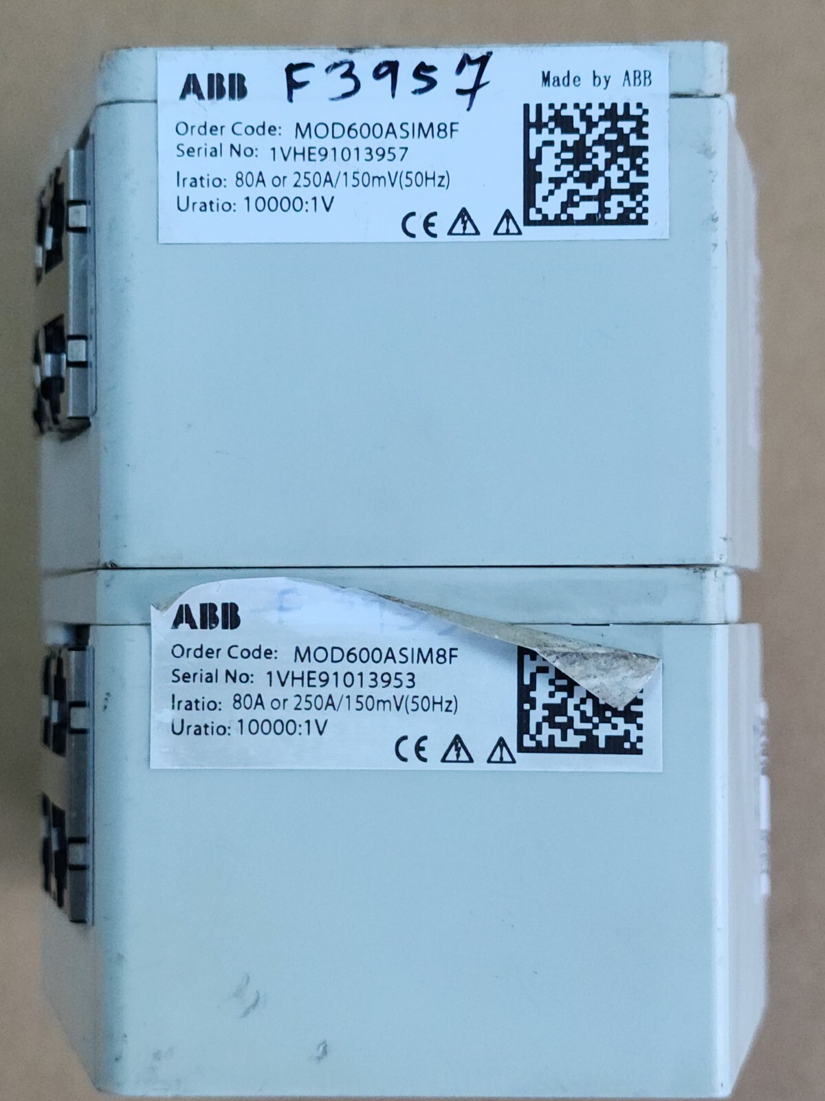 ABB MOD600ASIM8F SIM8F MODULE | 80A-250A/150mV (50Hz) | 10000:1V | FW: A/1.3.2D