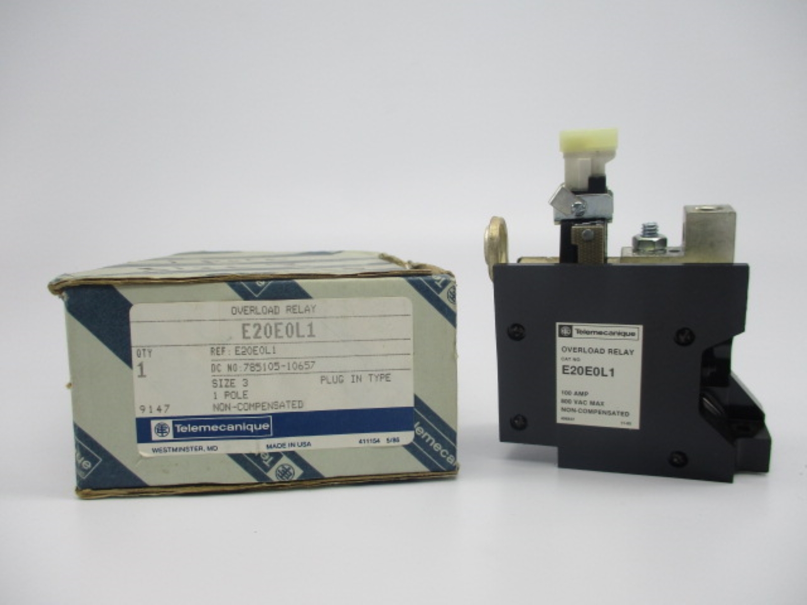 TELEMECANIQUE E20E0L1 100A 600V NSMP