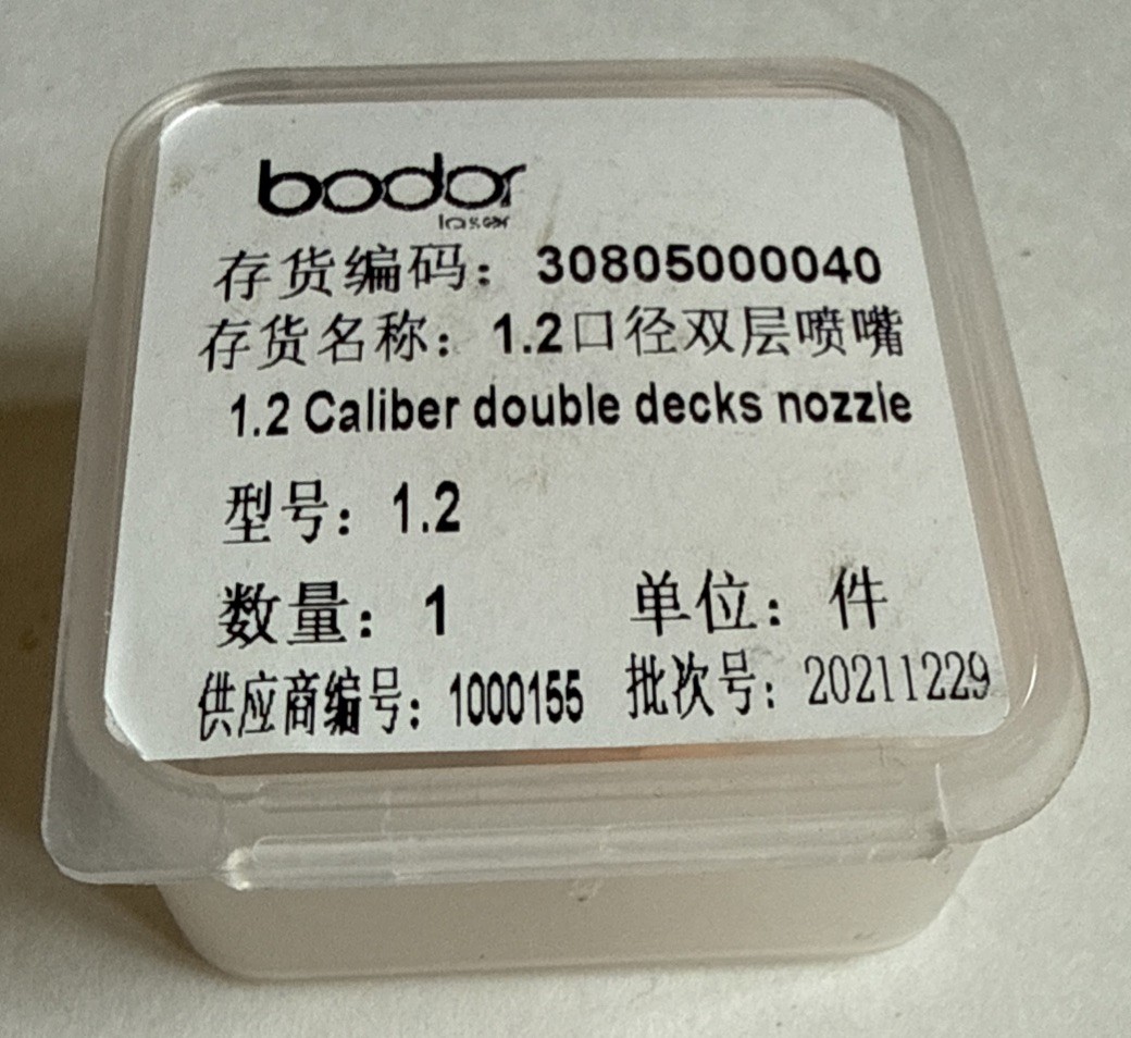 Bodor Laser 1.2 Caliber Double Decks Nozzle