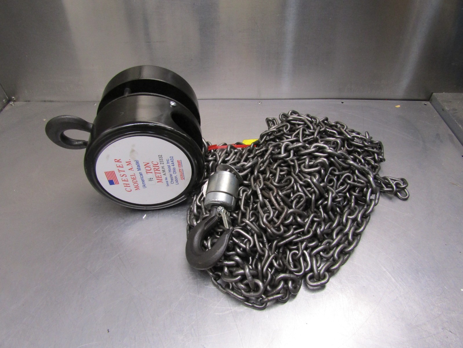Chester Model A.M. 1/2 Ton Hoist 150-0050 20′ Lift