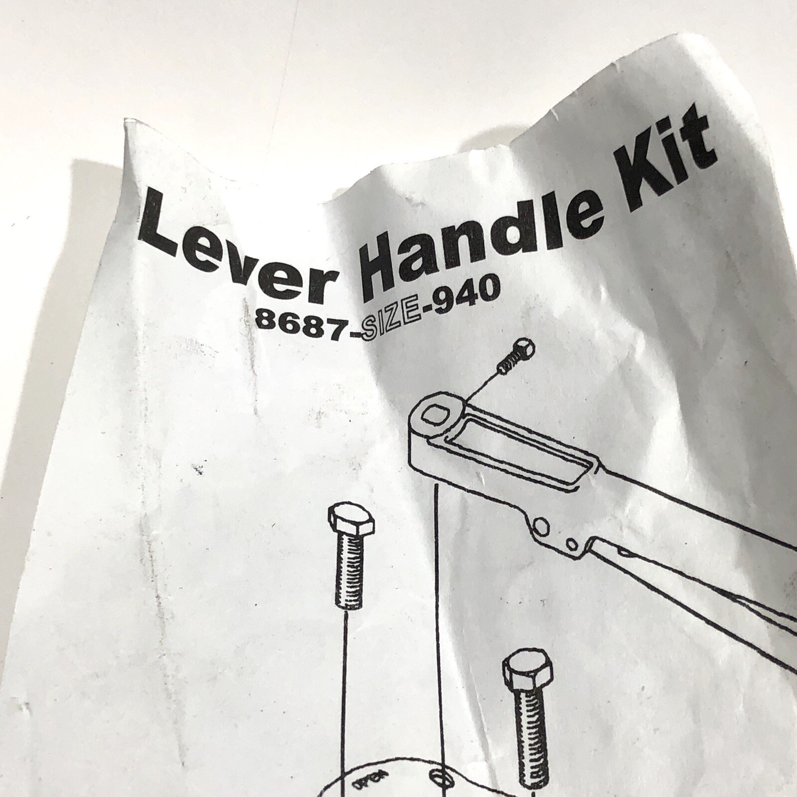 * NEW Milwaukee Lever Handle Kit 8687 Size 940 nos