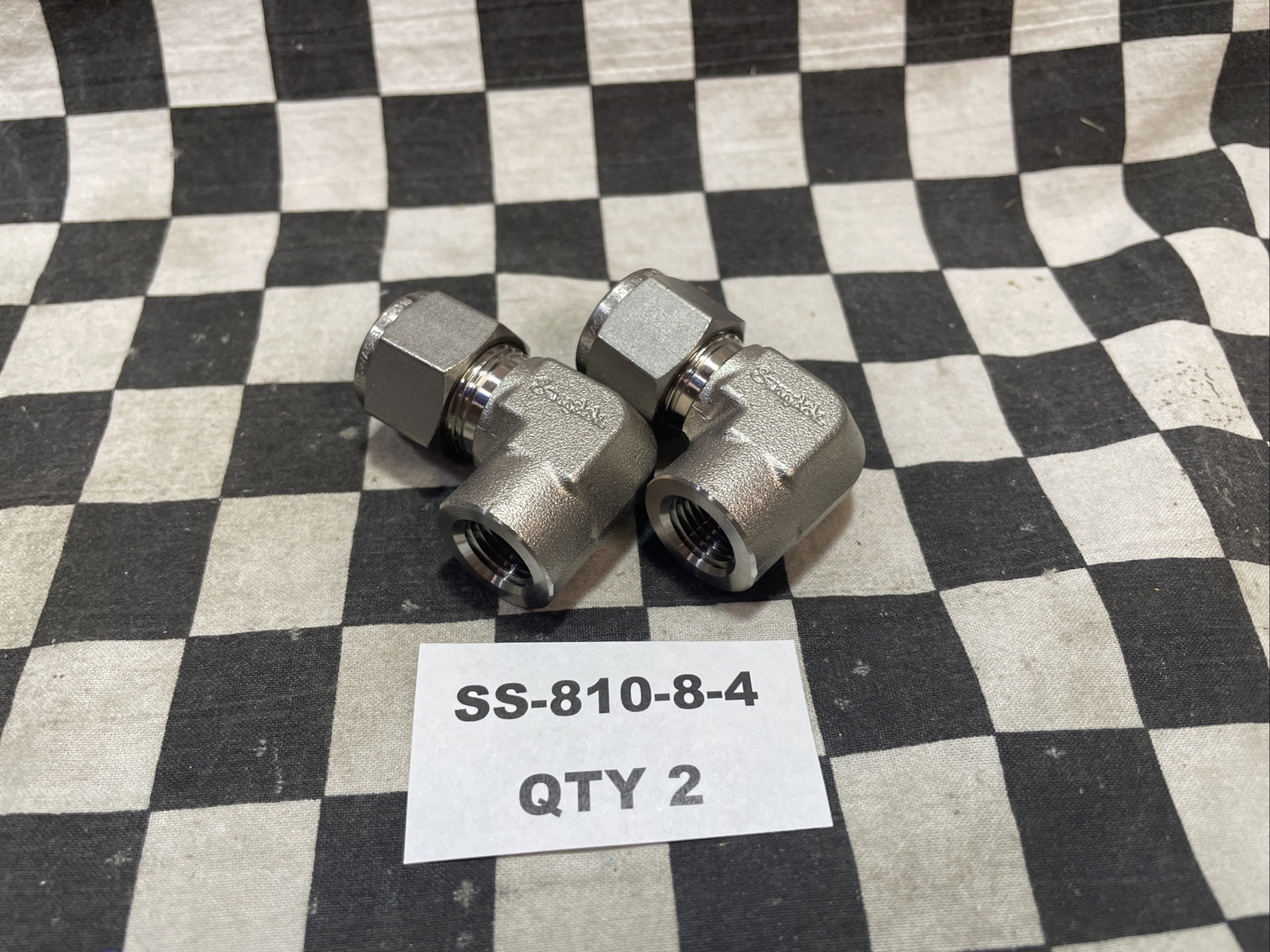 SWAGELOK FEMALE ELBOW 1/2, SS-1010-8-6 & SS-810-8-4, LOT OF 3 SHIPSAMEDAY#1218P2