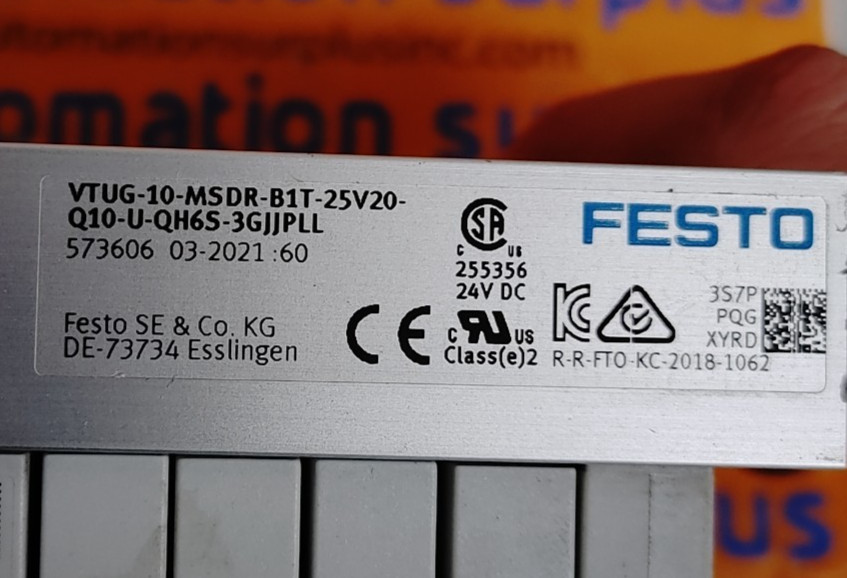 FESTO VTUG-10-MSDR-B1T-25V20-Q10-U-QH6S-3GJJPLL 8-SLOT MANIFOLD QUANTITY!! WOW!!