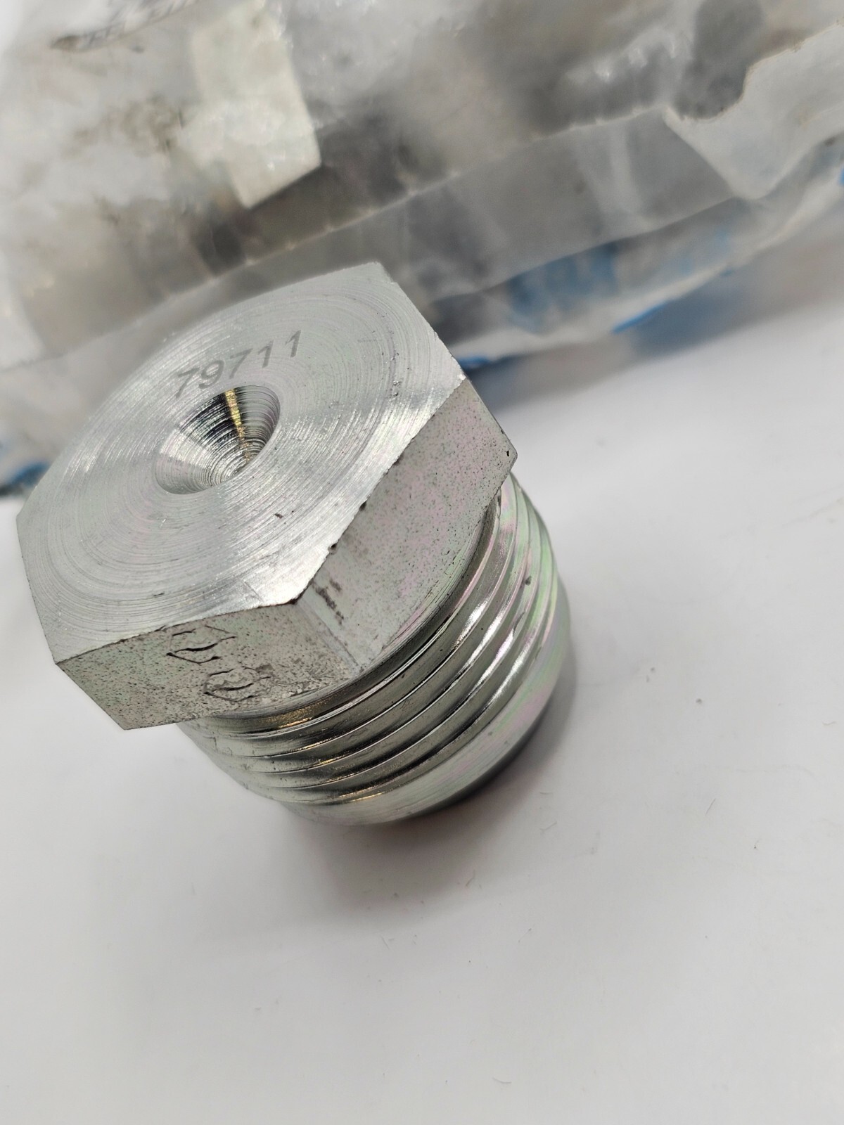 ( QTY 4 ) 1” JIC 37 Degree Flare Male Plug Jic Plug Steel Fitting 79711