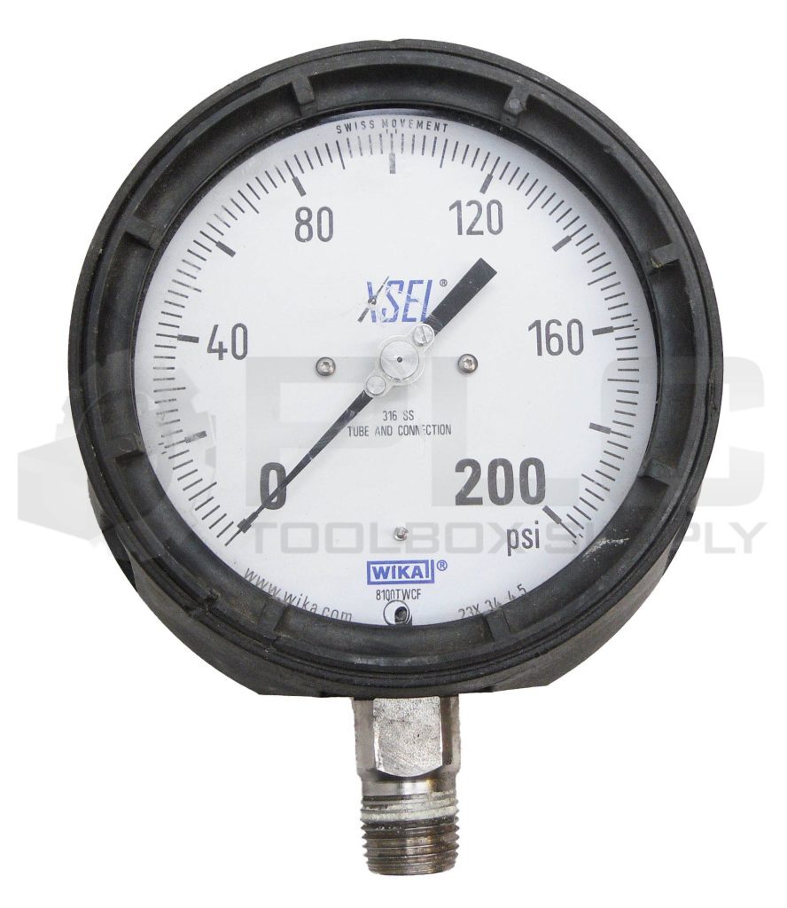 WIKA 23X.34 4.5 PRESSURE GAUGE 0-200PSI 8100TWCF