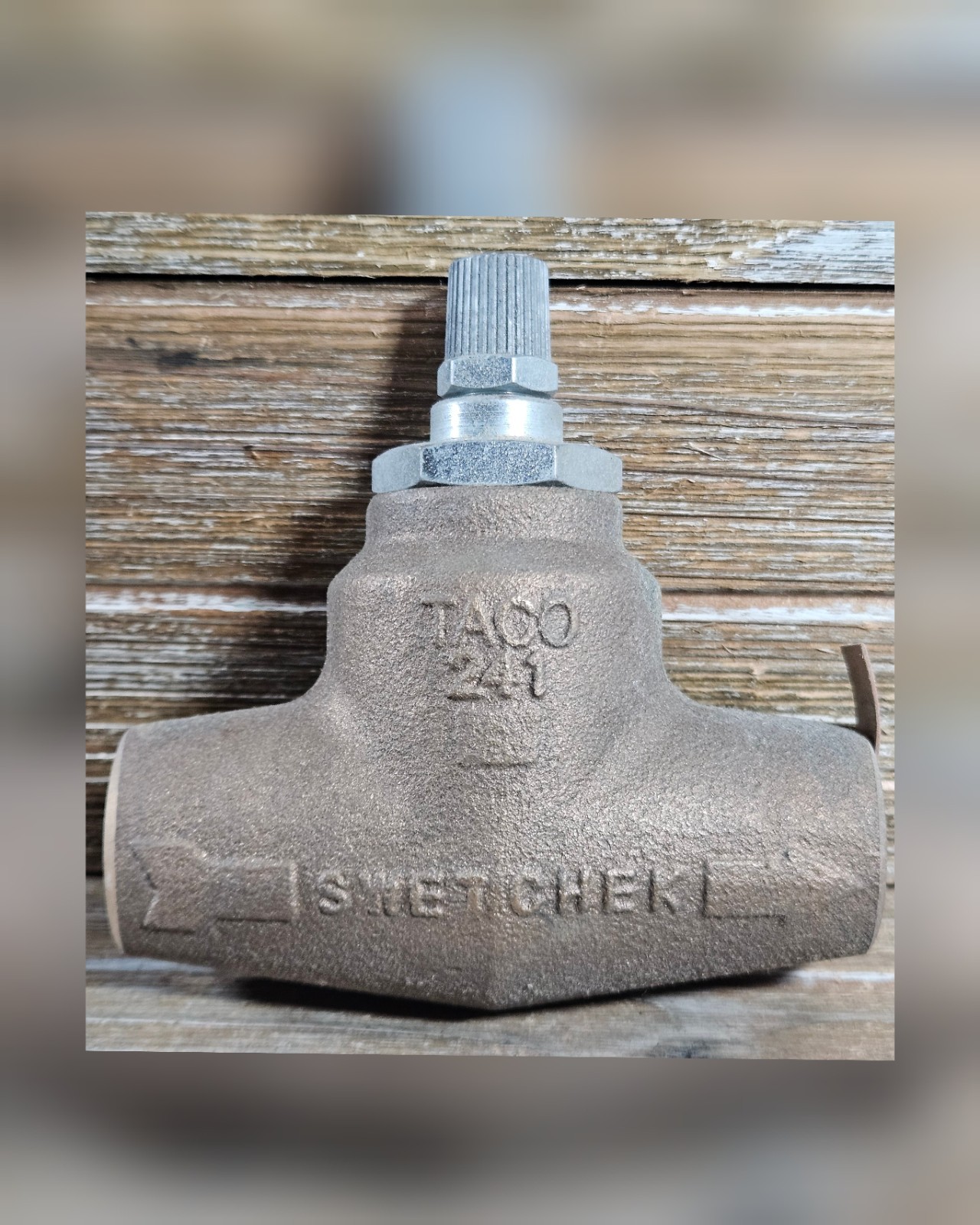 Taco 241-4 1″ Sweat Bronze Horizontal Flow Check Valve Forced Hot Water Boiler