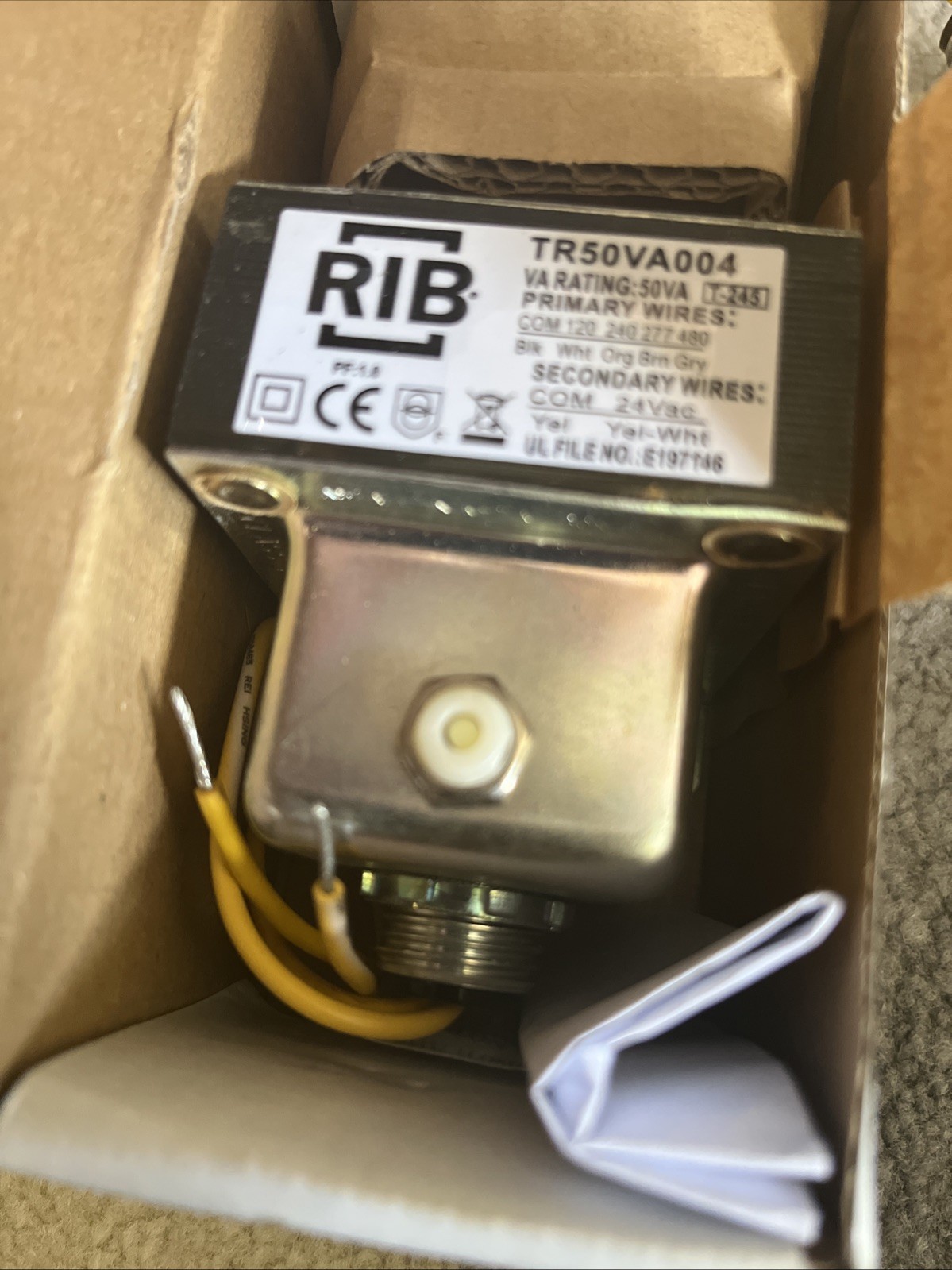 RIB Functional Devices Transformer 50VA, TR50VA004-Without Original Packaging