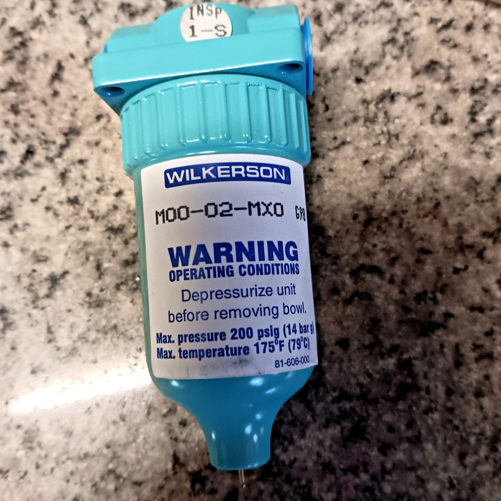 WILKERSON M00-02-MX0 PNEUMATIC FILTER, LUBRICATOR, 1/4 MNPT NOS LOC PP NEW BOX