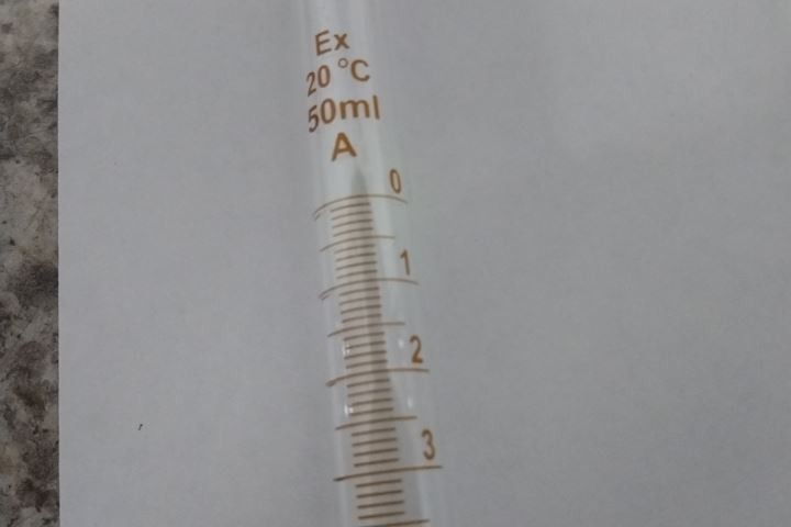 Lab Safety Supply 6CDP6 3 Pk 50 mL / 1.7 Fl Oz Capacity Straight Bore Buret