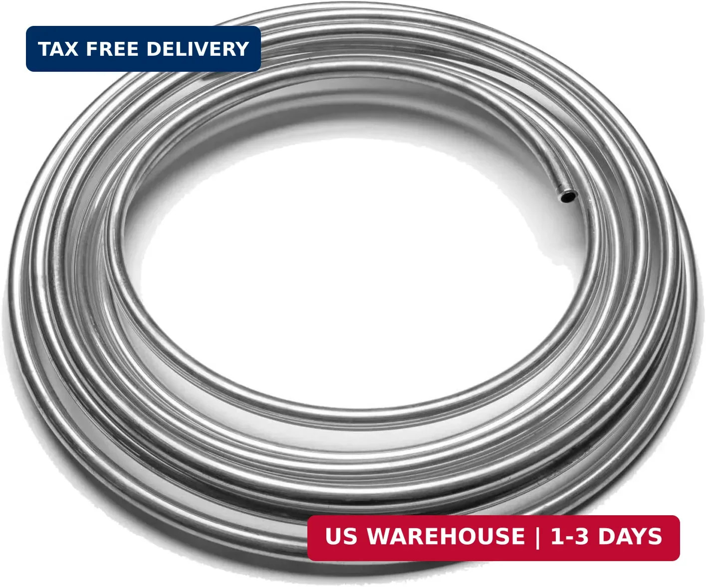 MuHize 1/4 Brake Line Tubing Kit – 25 Ft. Zinc Coated Steel Flexible Fuel & Tran