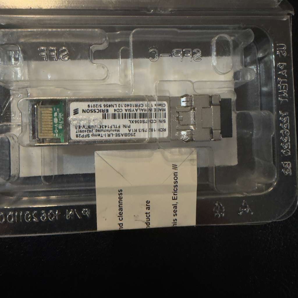 ERICSSON RDH10275/2 R1A 25GBASE-LR Lite SFP28 FTLF1436W5BTV-E9 Transceiver NEW