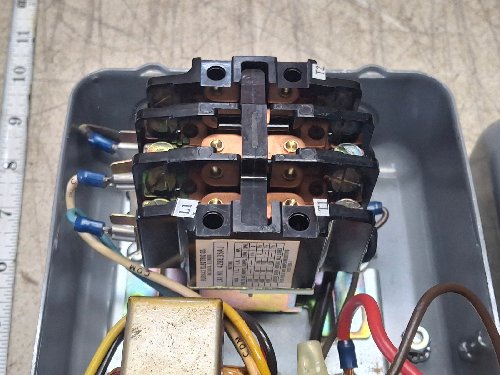 Furnas D18132-9 Motor Furnas Control Electrical Box Delta Rockwell On Off Switch