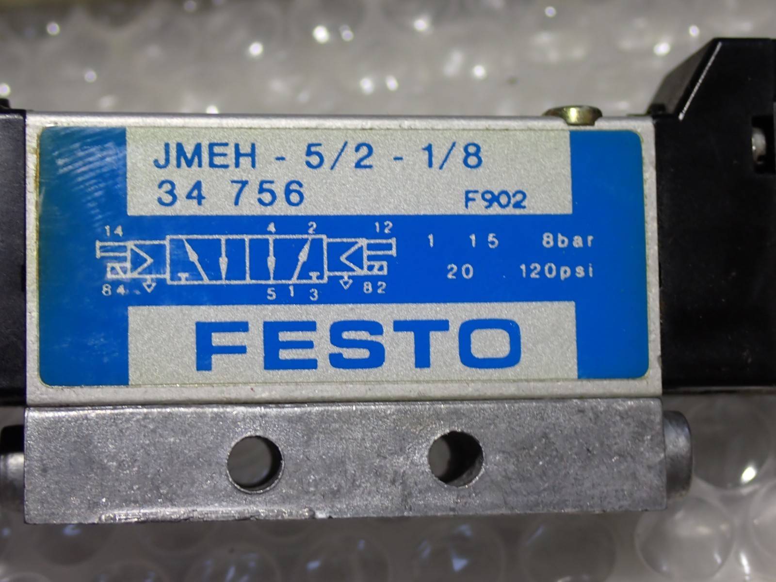 Festo AIR Solenoid valve JMEH-5/2-1/8 New