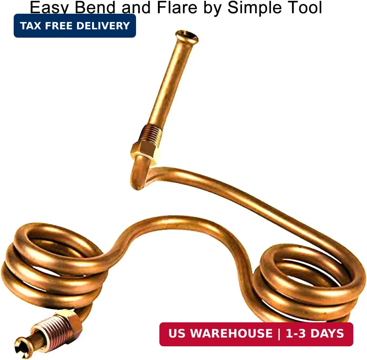 MuHize 1/4 Brake Line – Upgraded 25 Ft. Brake Line Kit(2026 New), 1/4 Flexible C