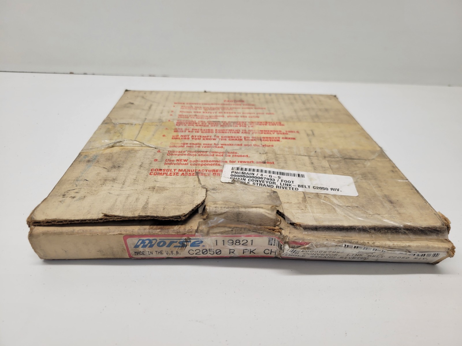 NEW OLD STOCK! MORSE C2050 R PK CH 10′ ROLLER CHAIN 119821