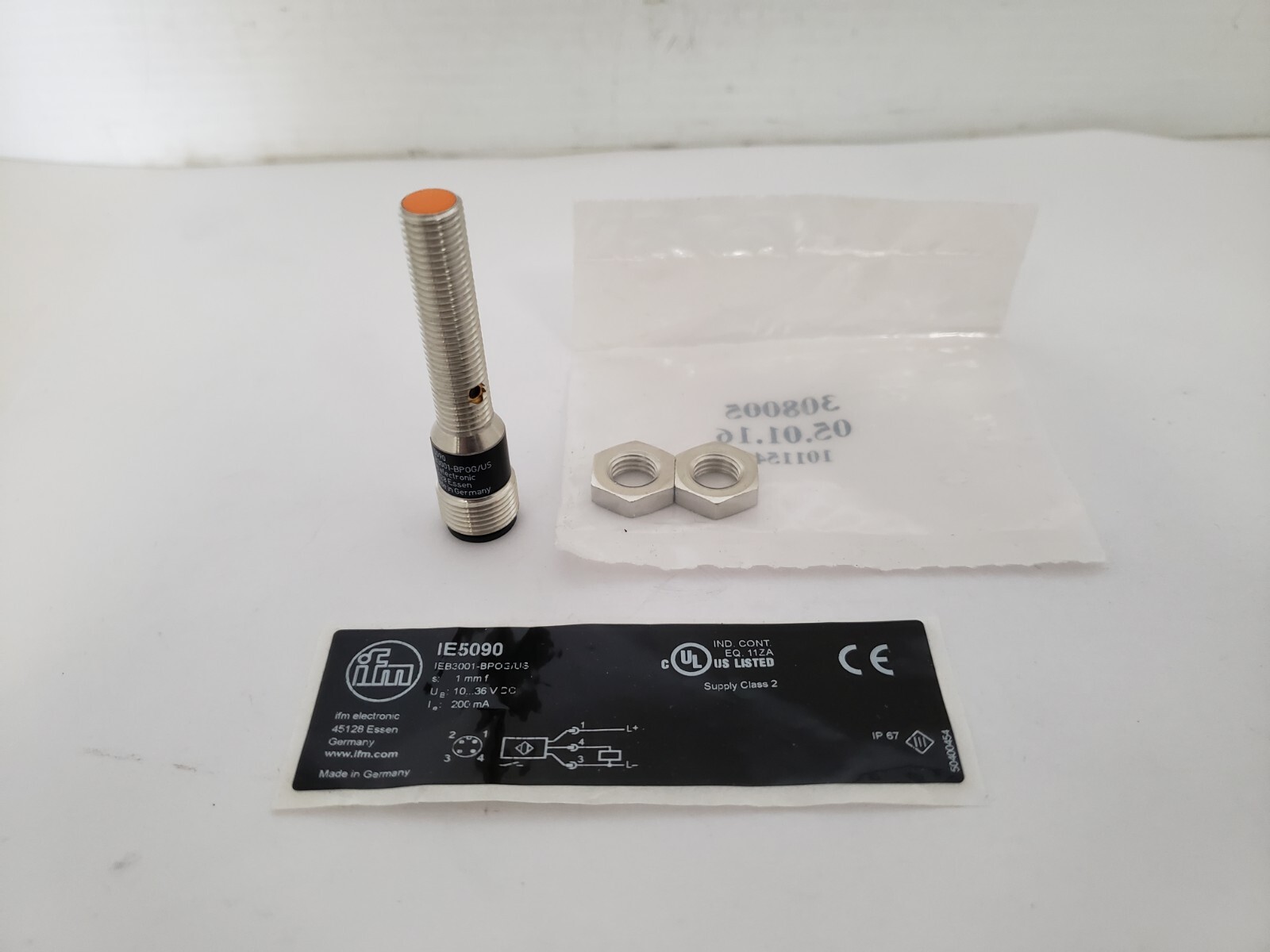 IFM ELECTRONIC IEB3001-BP0G-US -100-DPS INDUCTIVESENSOR (IE5090) NNB