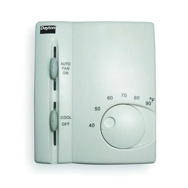 Dayton Low Voltage Thermostat, Hardwired