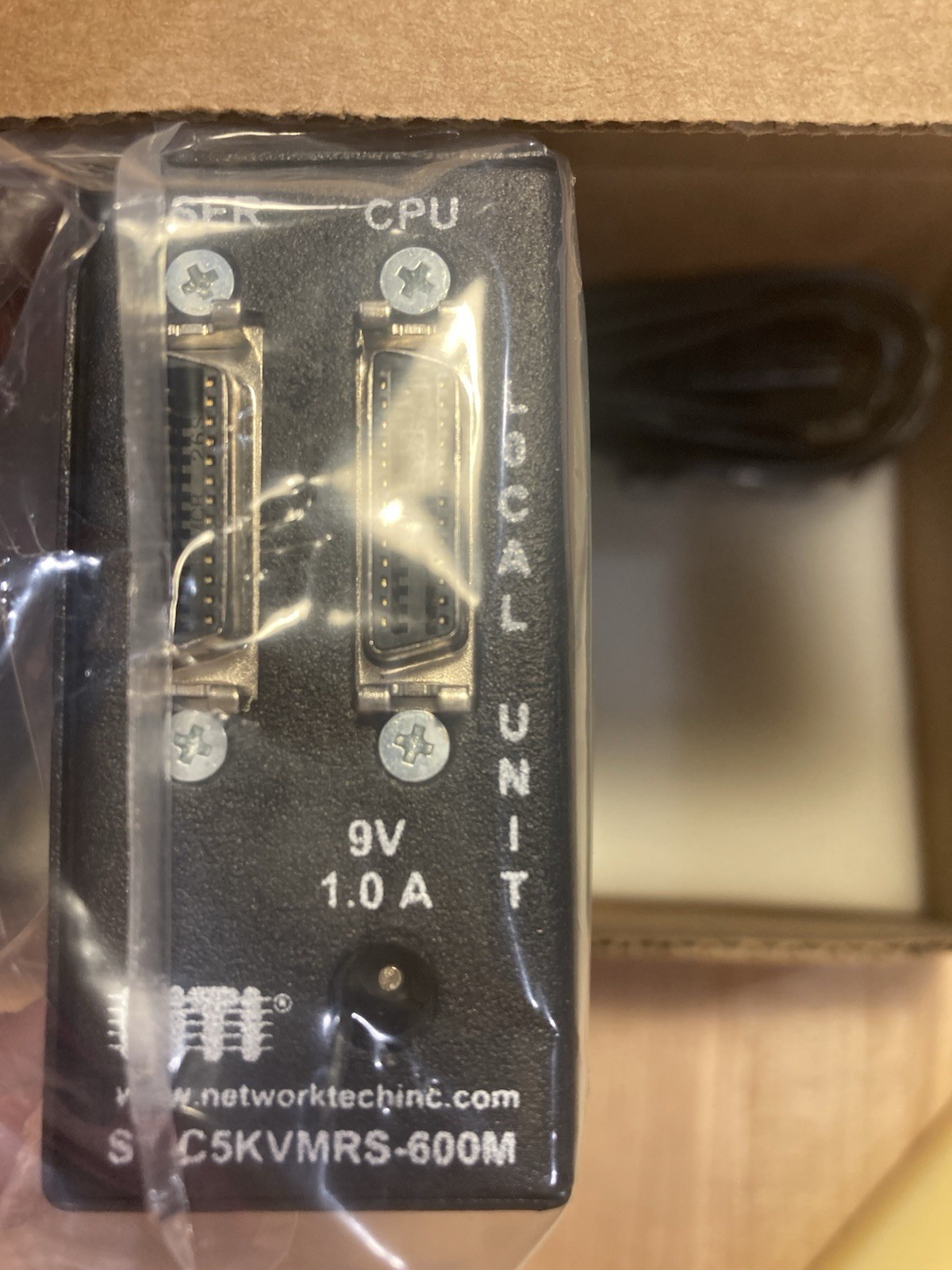 NTI XTENDEX Local Unit, PS2 KVM extender, ST-C5KVMRS-L-600M, New Old Stock