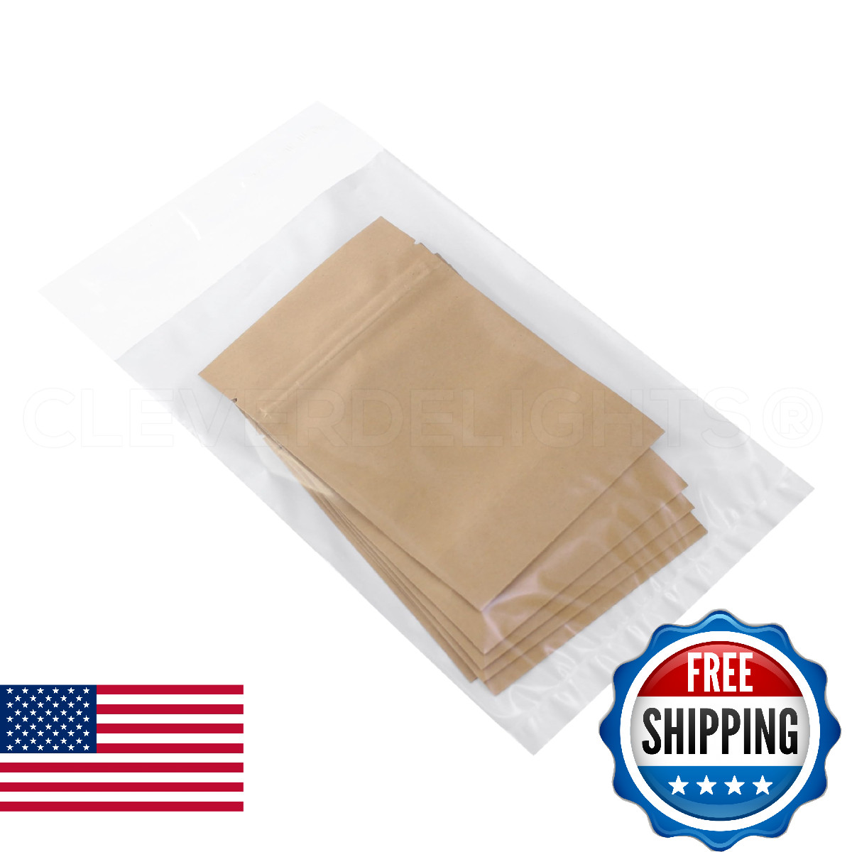 CleverDelights 6″ x 9″ Clear Front Poly Mailers – 2000 Pack – Strong Self-Sealin