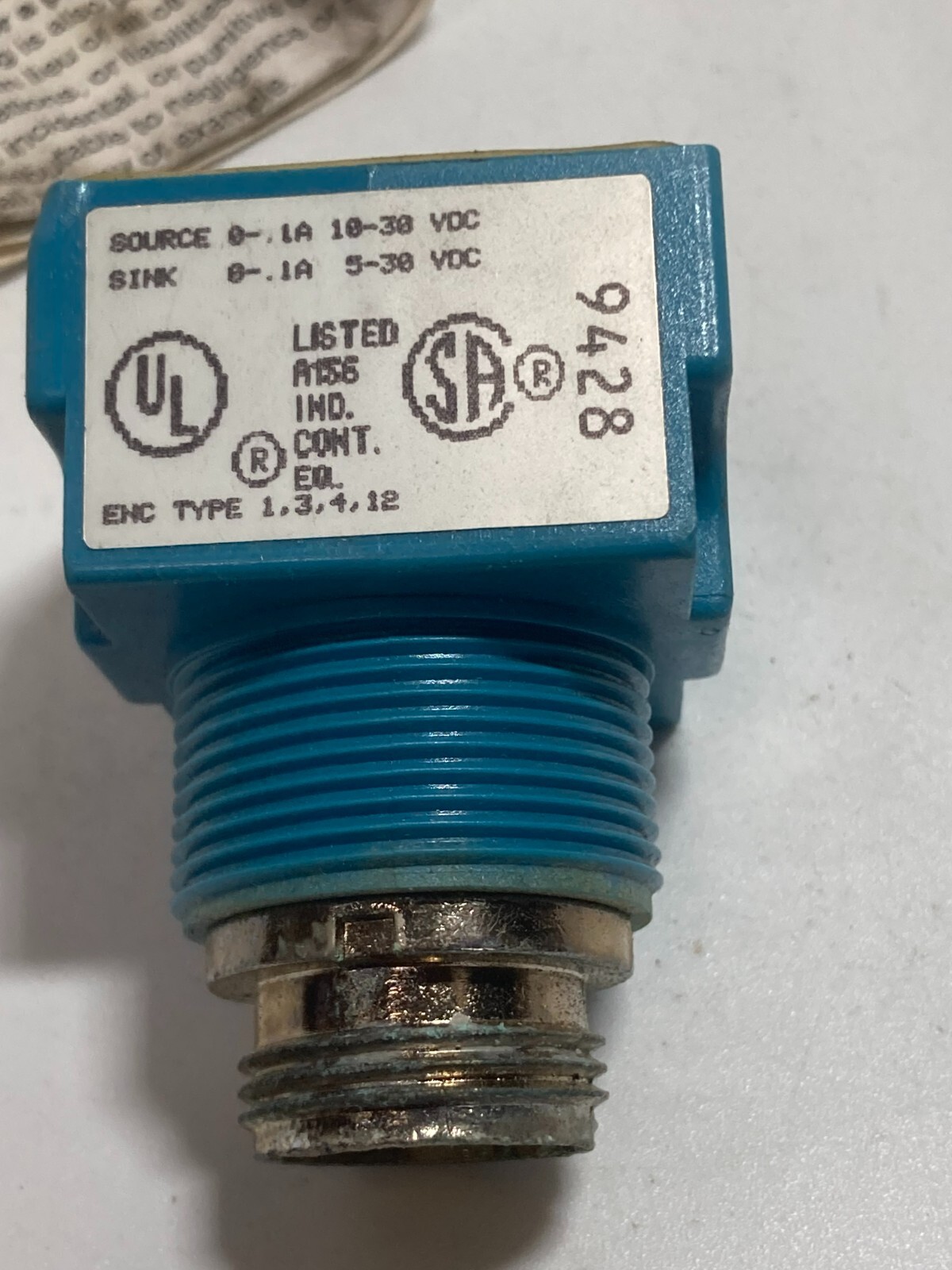 MICRO SWITCH MPT43 MINI BASE 4 WIRE DC DUAL NO OUTPUT 10-30VDC NNB