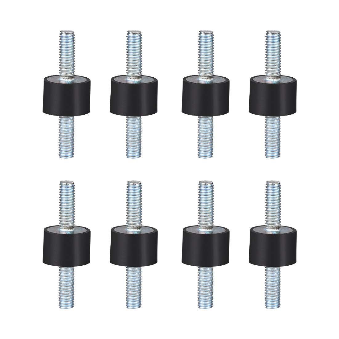 8pcs Rubber Vibration Isolator Mounts Shock Absorber M5 x12mm Studs