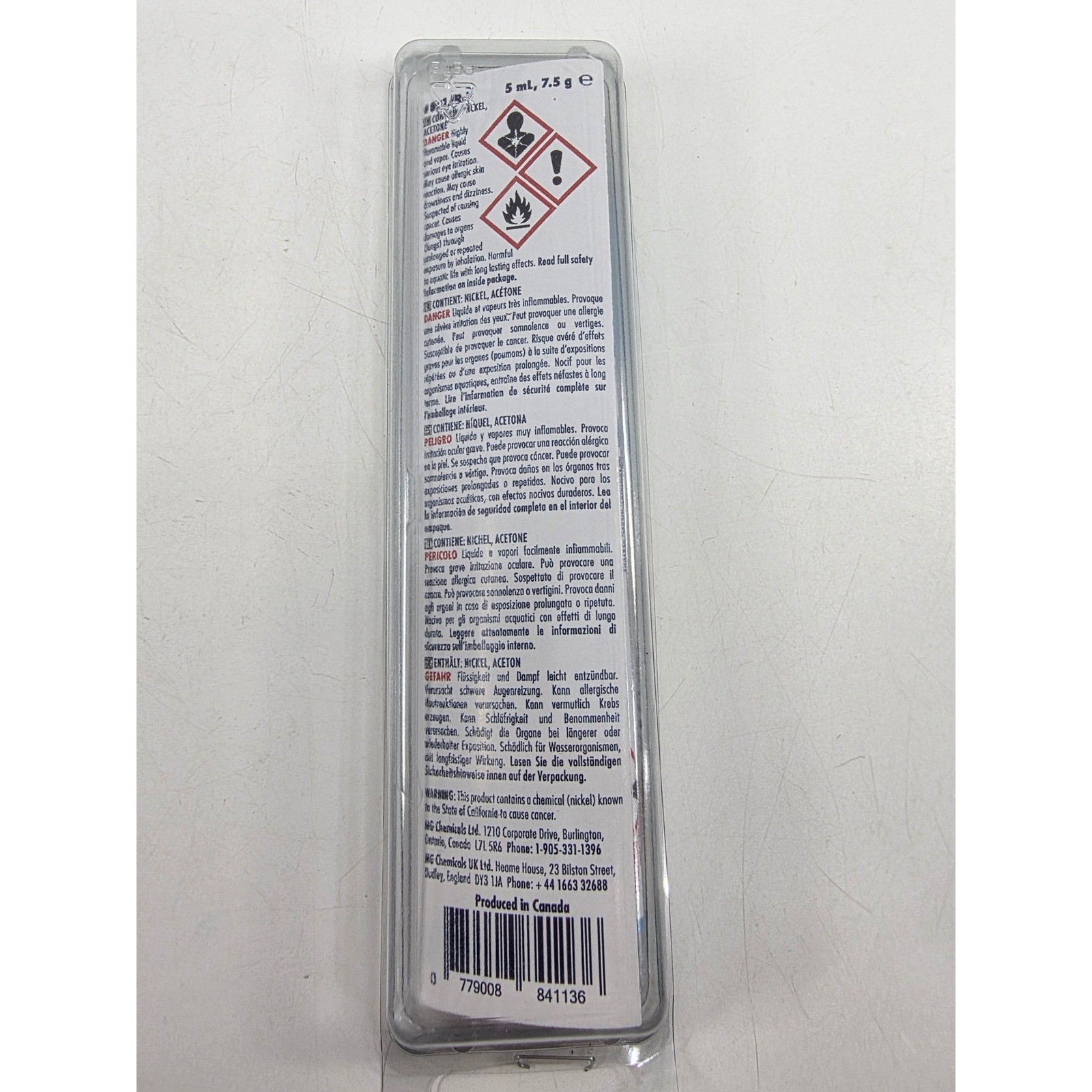 MG Chemicals 841AR-P Nickel Conductive Pen 5ml 7.5g Circuit Board Repair EMI RFI