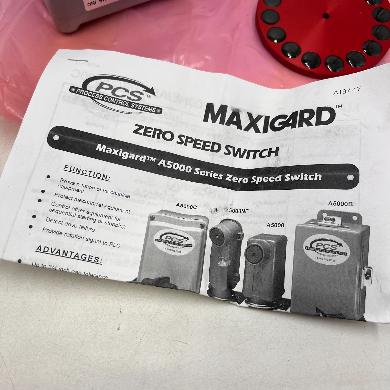 NEW MAXIGARD PROCESS CONTROL SYSTEMS A5000 EXPLOSION PROOF ZERO SPEED SWITCH