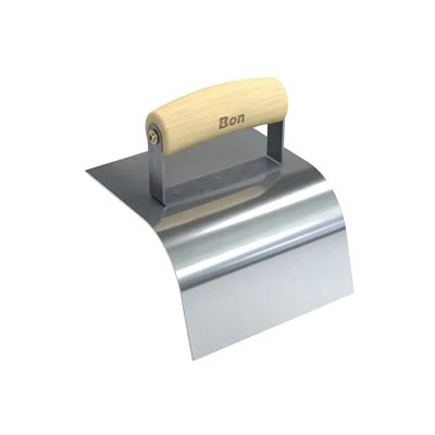 Bon 12-413 Curb Tool 6 x 5 – 2 Radius with Wood Wave Handle