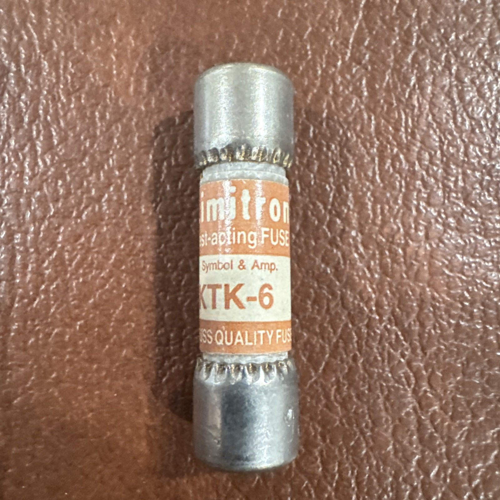 17x BUSSMANN KTK-6 LIMITRON FAST-ACTING FUSE 600V KTK 6
