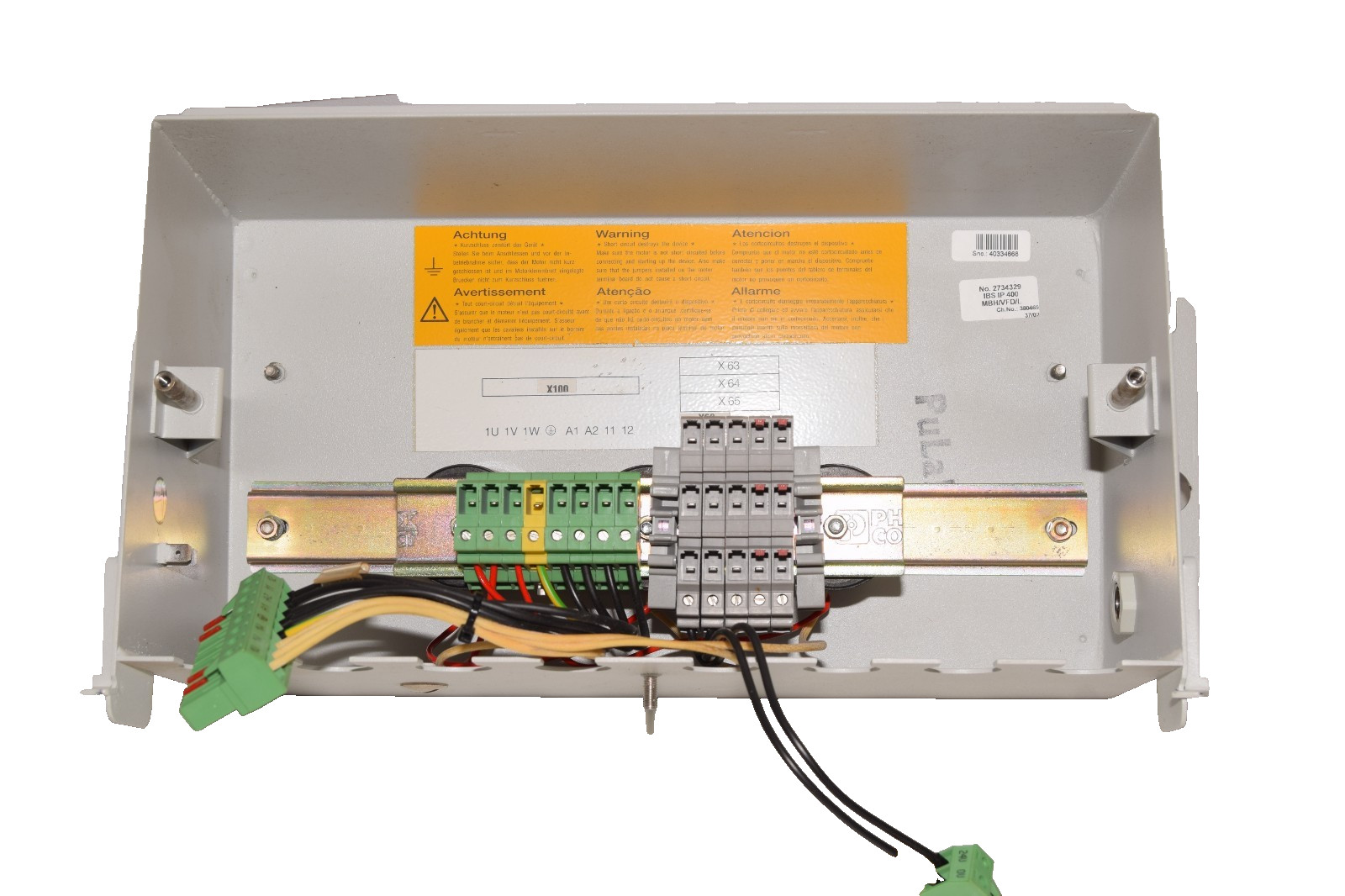 Phoenix Contact Mounting Base Housing IBS IP 400 MBH/VFD/L , 2734329 (New)