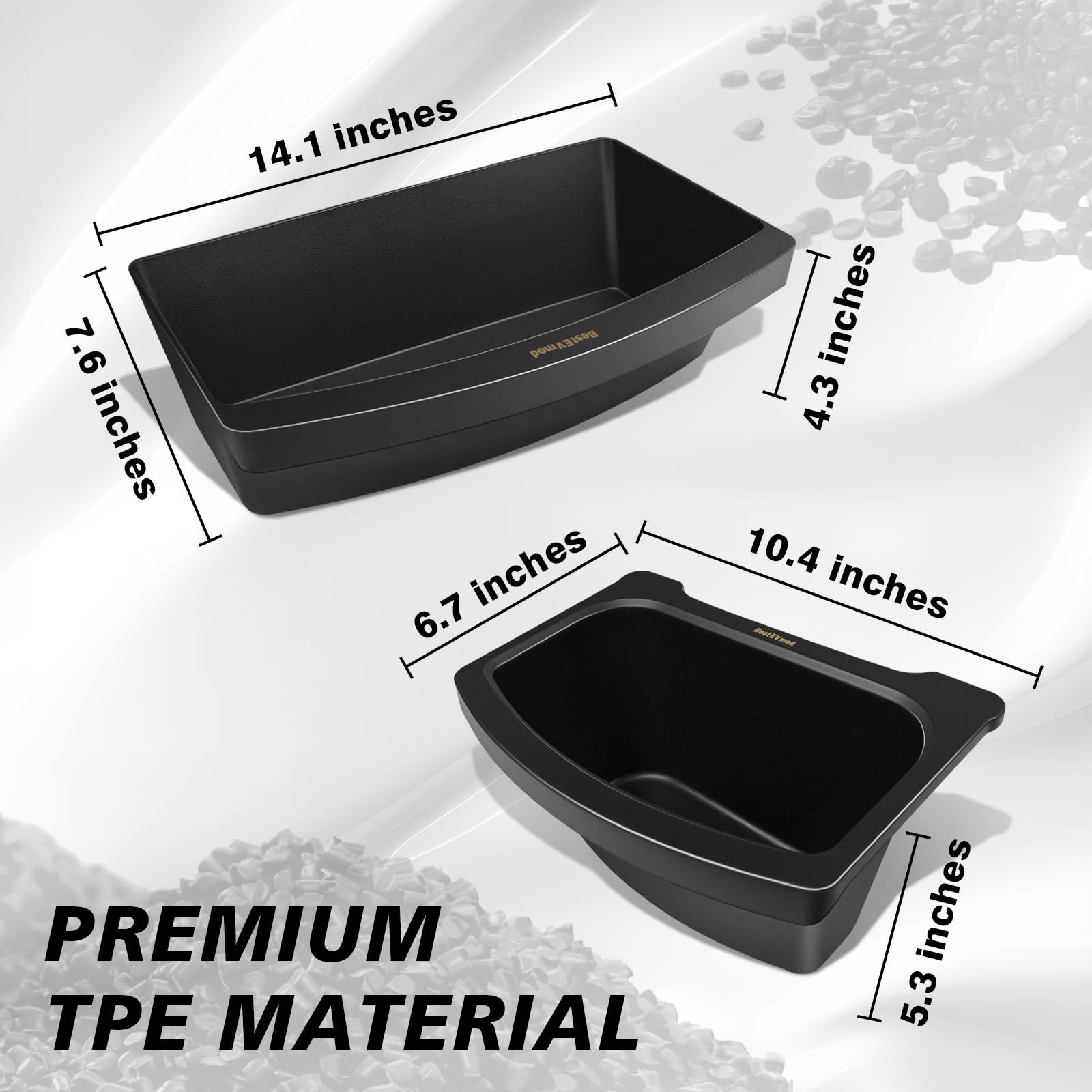 BestEvMod for 2026+ Model Y Juniper Refresh 3PCS Storage Bundle Trash Can Bac…