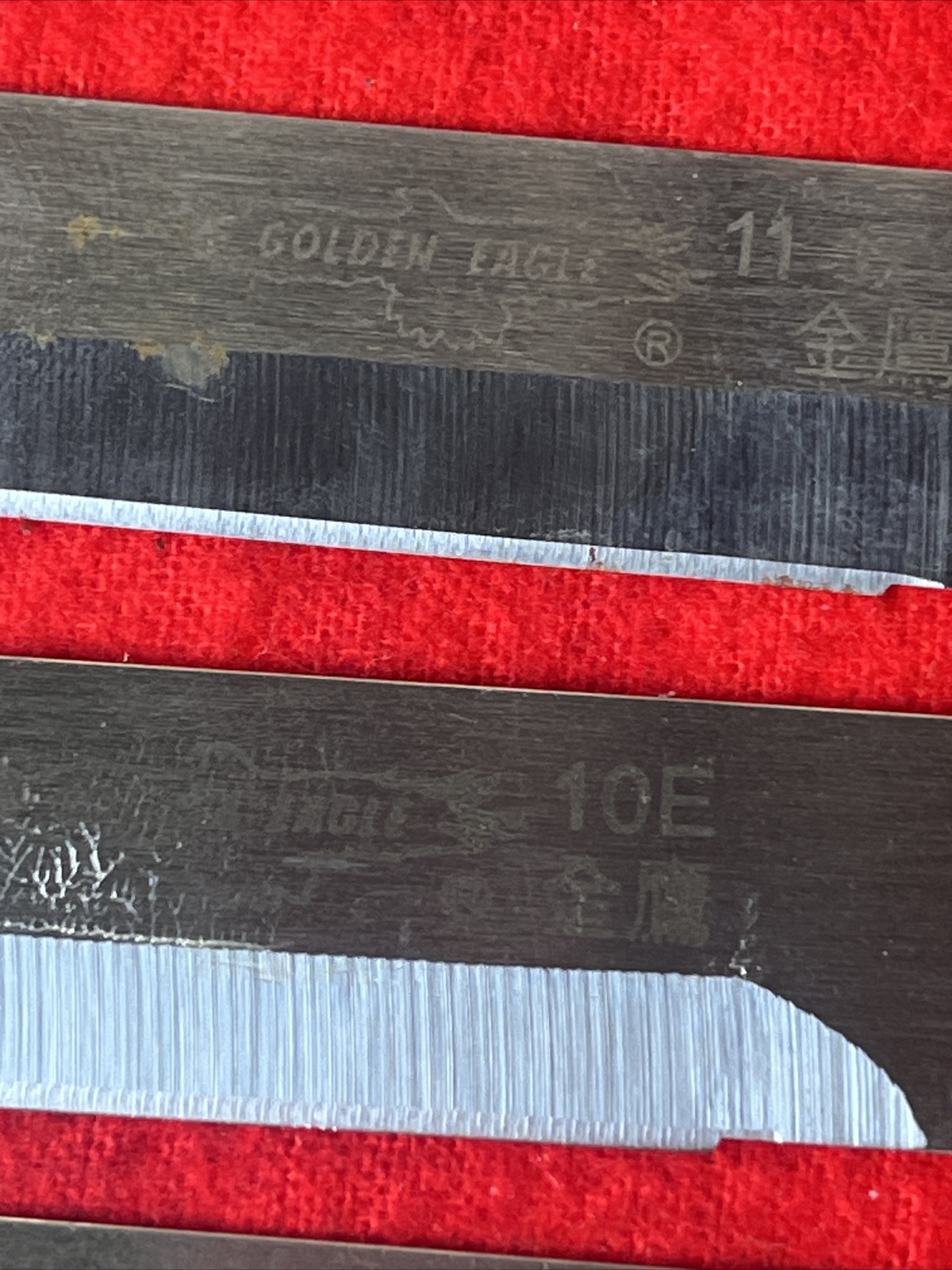 MIXED LOT OF 6 KNIFE MAIMING CUTTING BLADES GOLDEN EAGLE & DURO ACUT (k14)