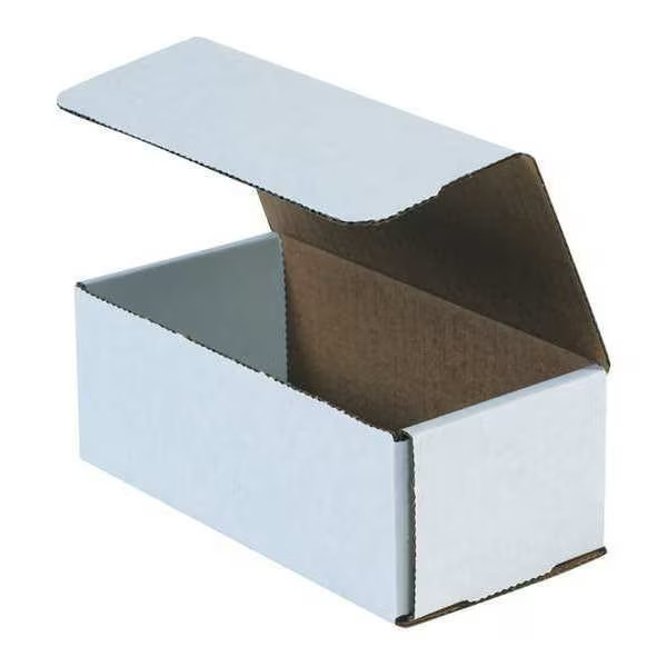 10 in x 4 in x 3 in Inside H, Literature Mailer, White, Corrugate, Single Wall