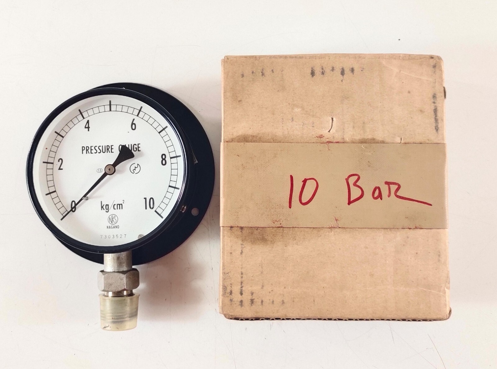 Nagano 7303527 Pressure Gauge 0-10 kg/cm2 For Tanabe H-73/H-74 Compressor Parts