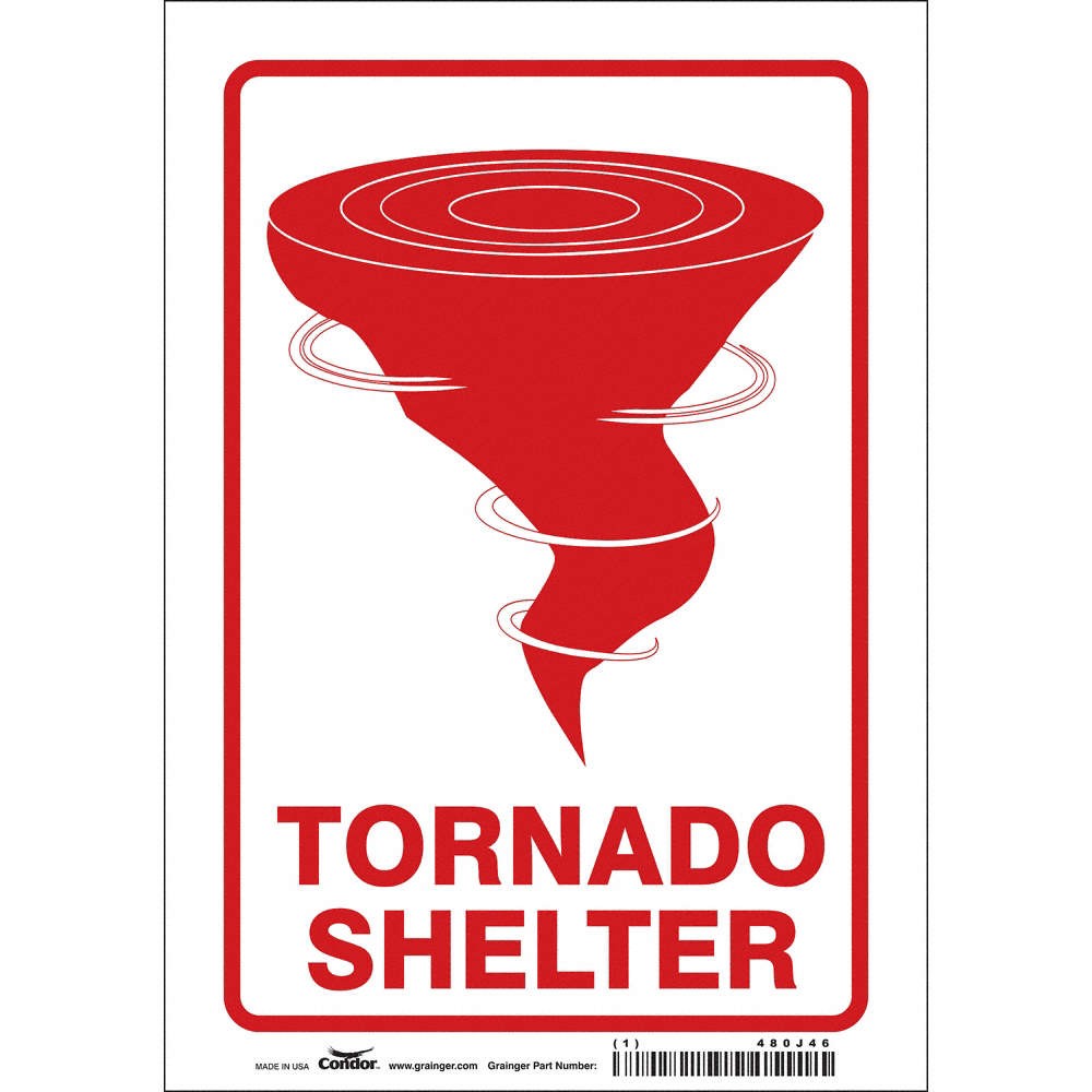 CONDOR 480J46 Safety Sign,10 in x 7 in,Vinyl 480J46